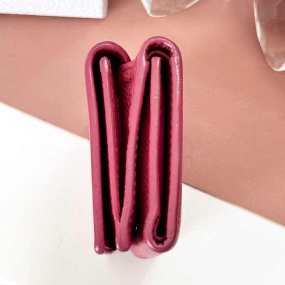 Pink Dior Compact Trifold Wallet - Picture 5 of 14